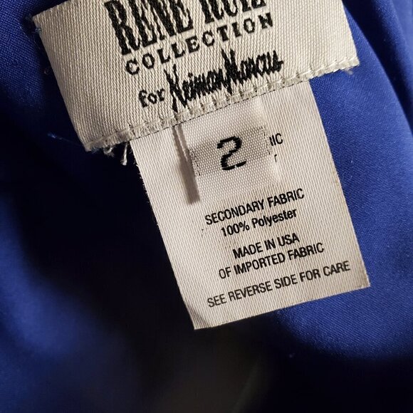 Rene Ruiz Collection For Neiman Marcus Floral Lace Illusion Organza Gown Size 3 - Picture 4 of 16